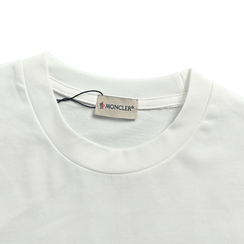 Moncler White Logo T-Shirt view