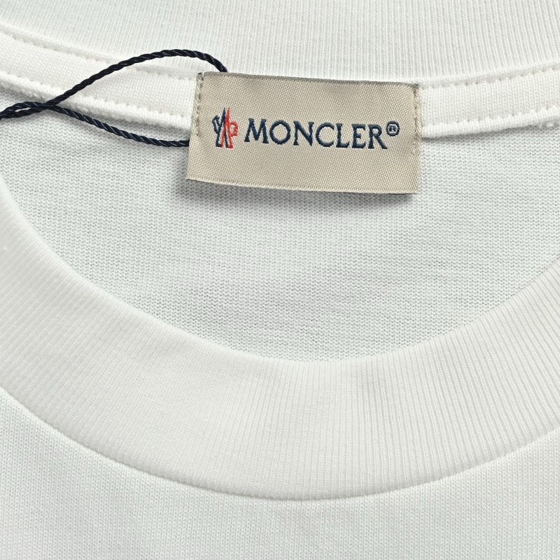 Moncler White Logo T-Shirt view