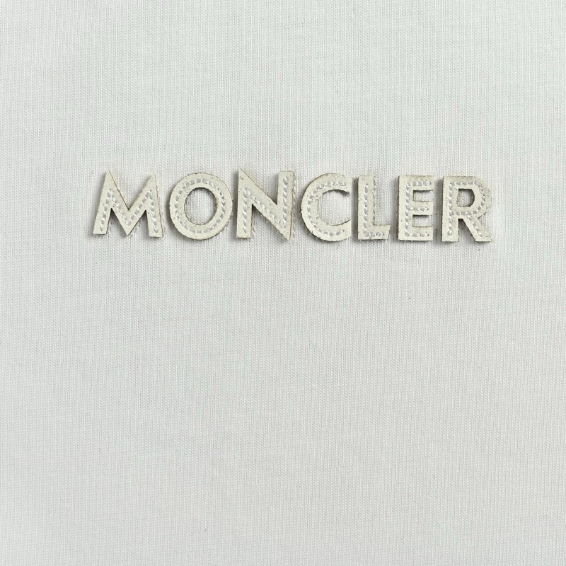 Moncler White Logo T-Shirt view