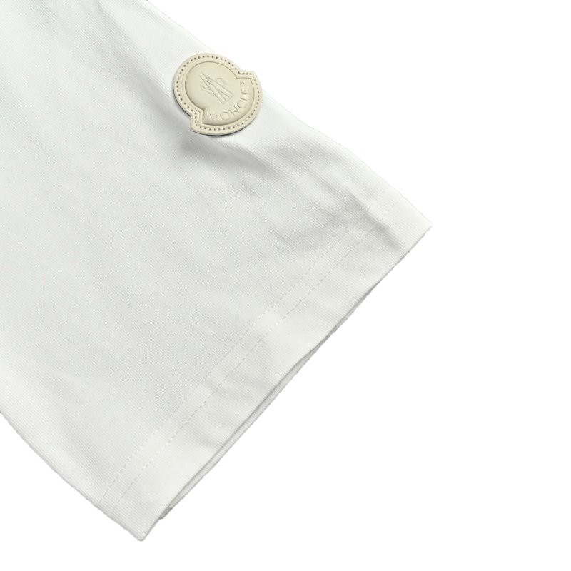 Moncler White Logo T-Shirt view