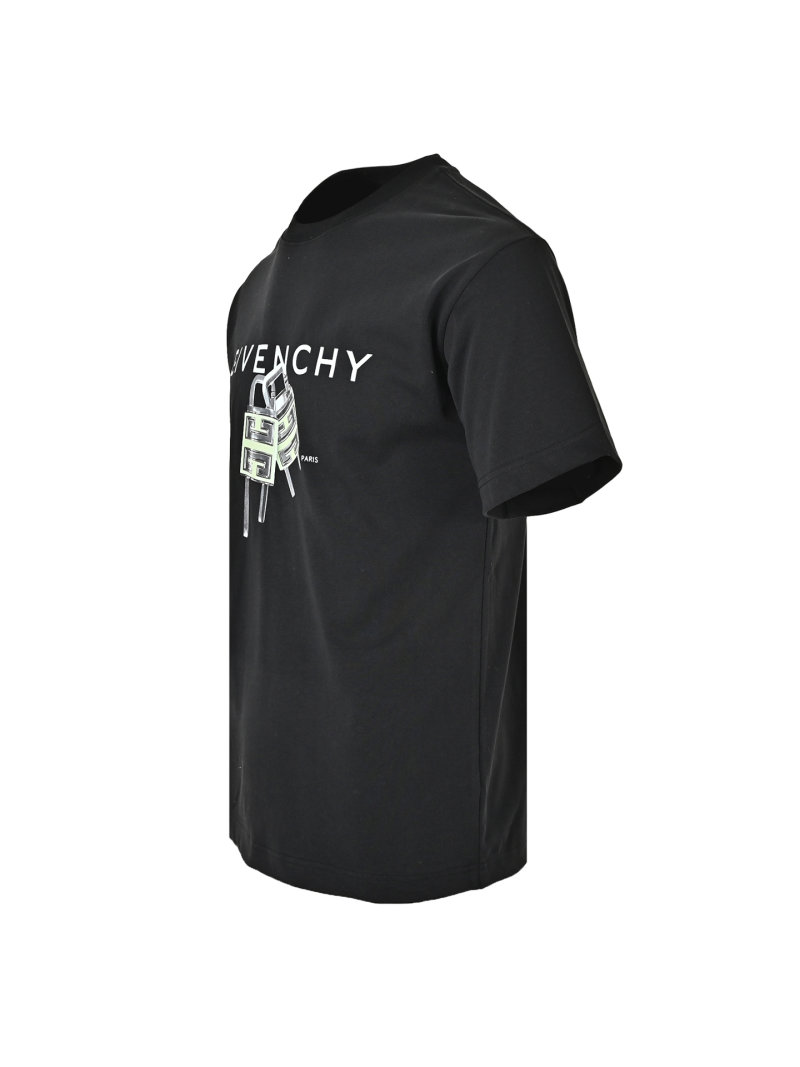 Givenchy Black Logo Graphic T-Shirt view
