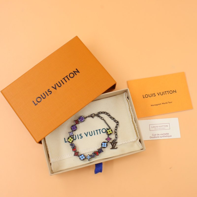 Louis Vuitton Monogram Party Enamel Beaded Bracelet Multi view