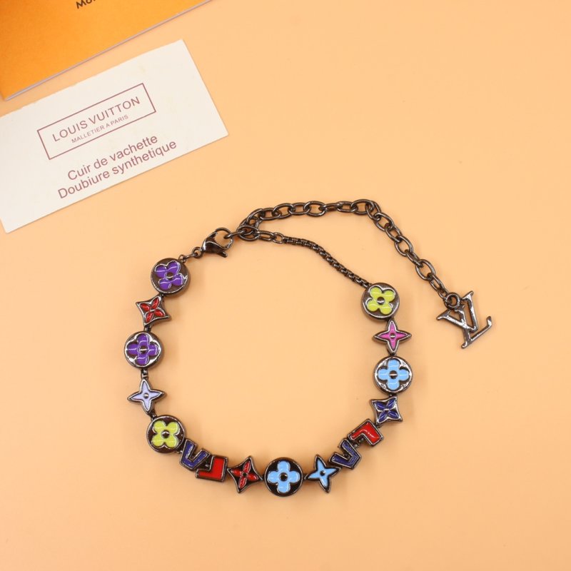 Louis Vuitton Monogram Party Enamel Beaded Bracelet Multi view