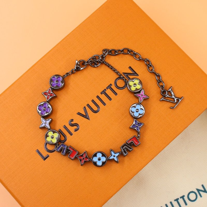 Louis Vuitton Monogram Party Enamel Beaded Bracelet Multi view