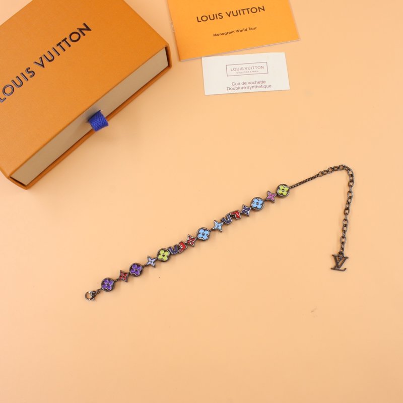 Louis Vuitton Monogram Party Enamel Beaded Bracelet Multi view