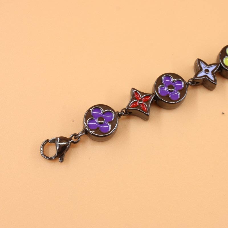 Louis Vuitton Monogram Party Enamel Beaded Bracelet Multi view