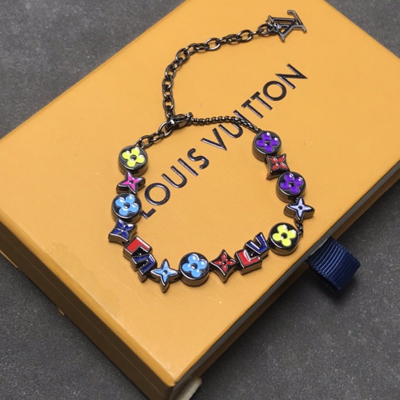 Louis Vuitton Monogram Party Enamel Beaded Bracelet Multi view