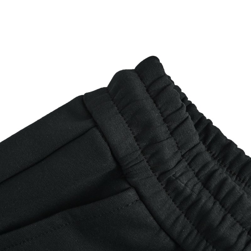 Adidas Black & White Striped Athletic Shorts view