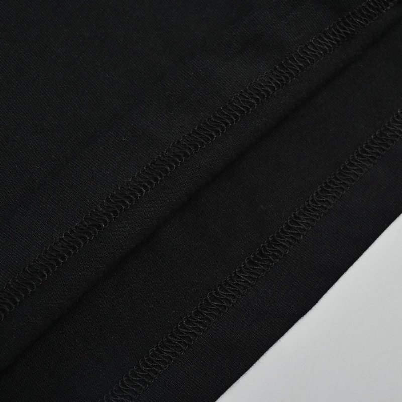 Celine Logo Embroidered Short Sleeve T-Shirt Black view