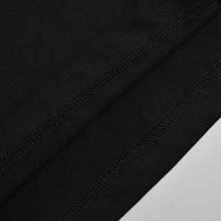 Celine Logo Embroidered Short Sleeve T-Shirt Black view 11