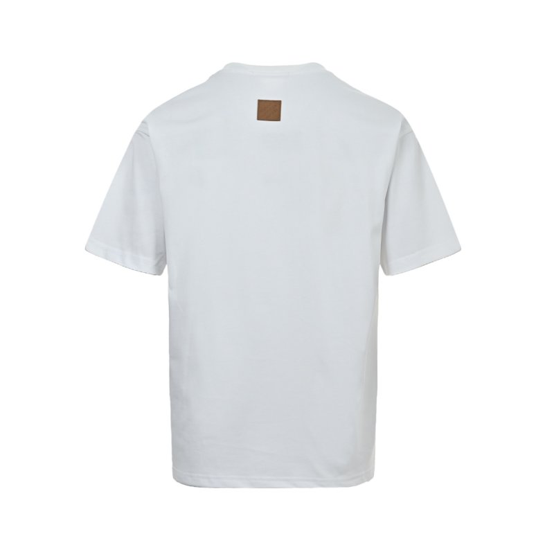 White Oversized Graphic T-Shirt with Playful Character Print view