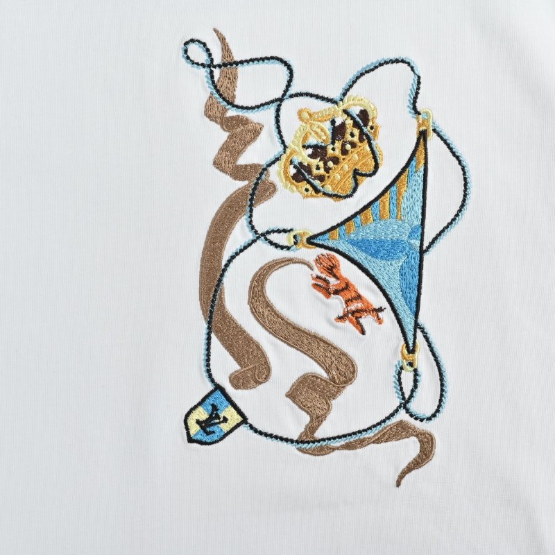 White Oversized Graphic T-Shirt with Playful Character Print view