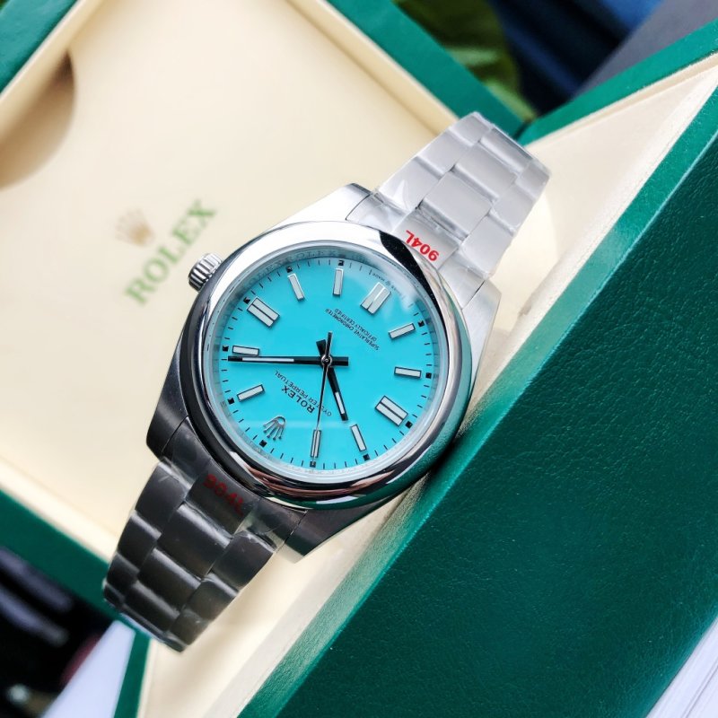 Rolex Oyster Perpetual 41mm Turquoise Dial Watch view