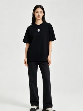 Calvin Klein Black CK Logo Short Sleeve T-Shirt view 2