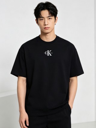 Calvin Klein Black CK Logo Short Sleeve T-Shirt view 3