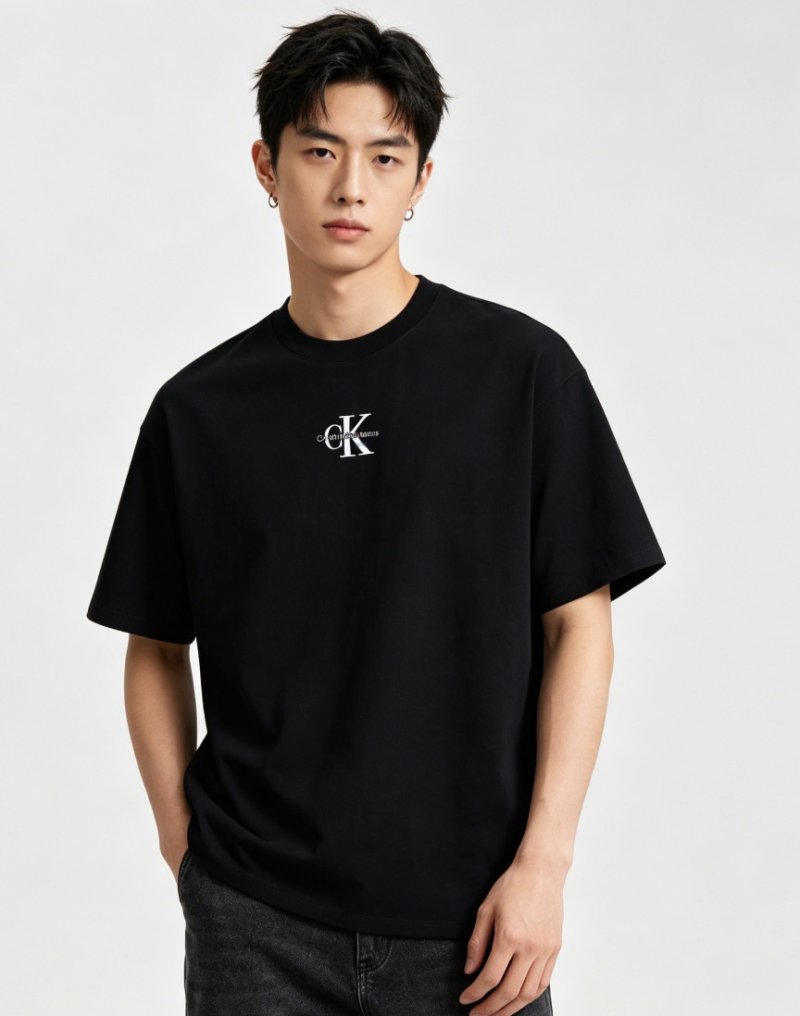 Calvin Klein Black CK Logo Short Sleeve T-Shirt view