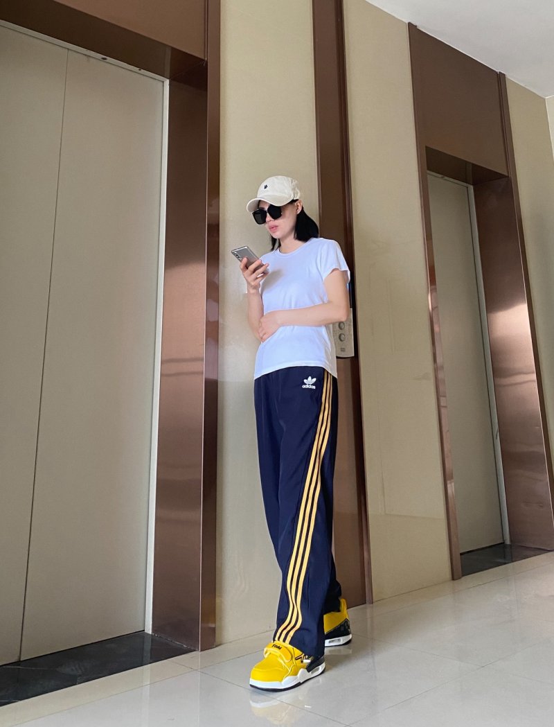Adidas Navy Gold Stripe Track Pants