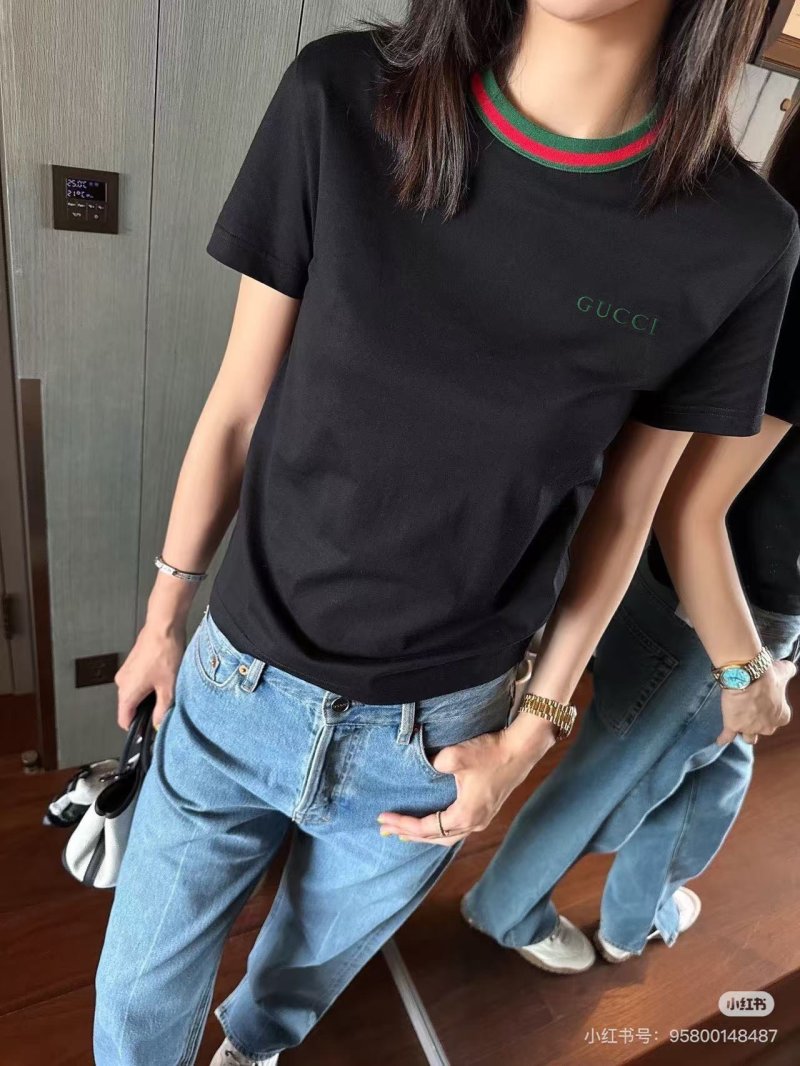 Gucci Logo Black Short Sleeve T-Shirt view