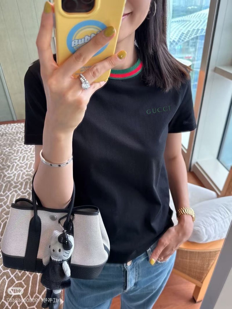 Gucci Logo Black Short Sleeve T-Shirt view