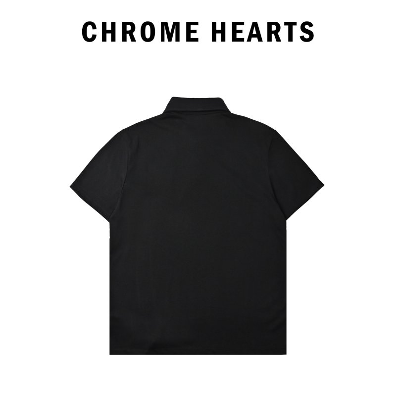 Chrome Hearts Black Horseshoe Logo Polo Shirt view