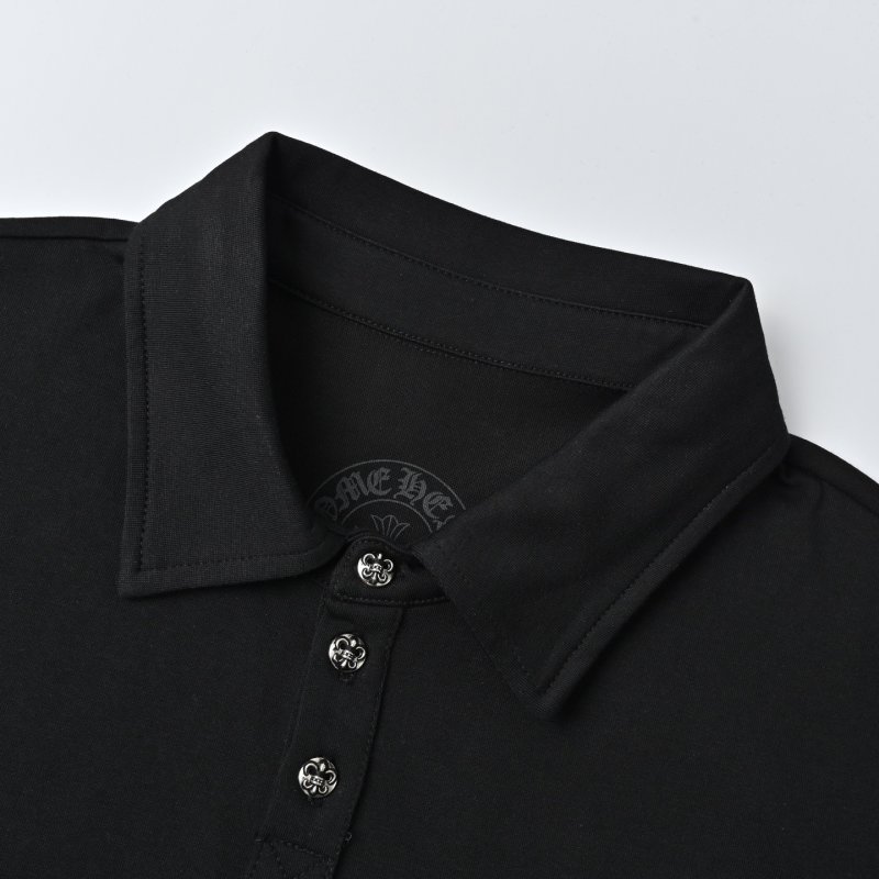 Chrome Hearts Black Horseshoe Logo Polo Shirt view