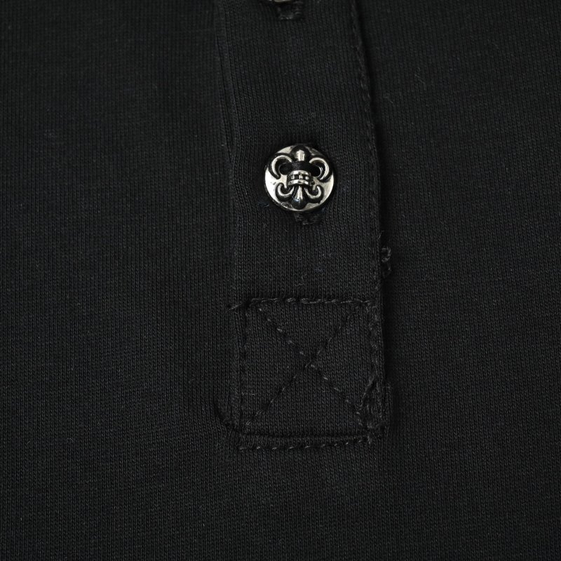 Chrome Hearts Black Horseshoe Logo Polo Shirt view