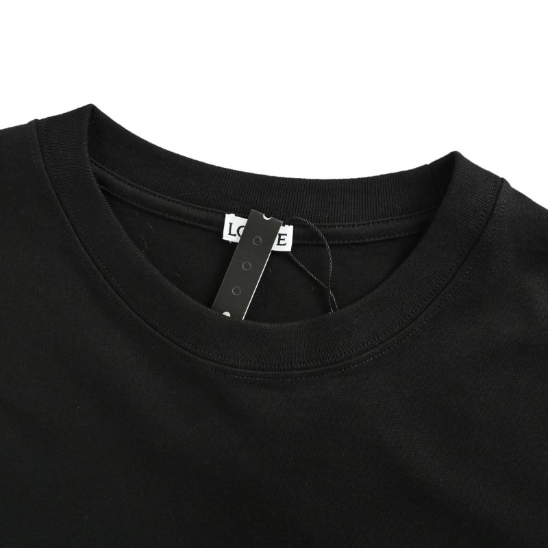 Black Short Sleeve T-Shirt with Chest Pocket Detail view