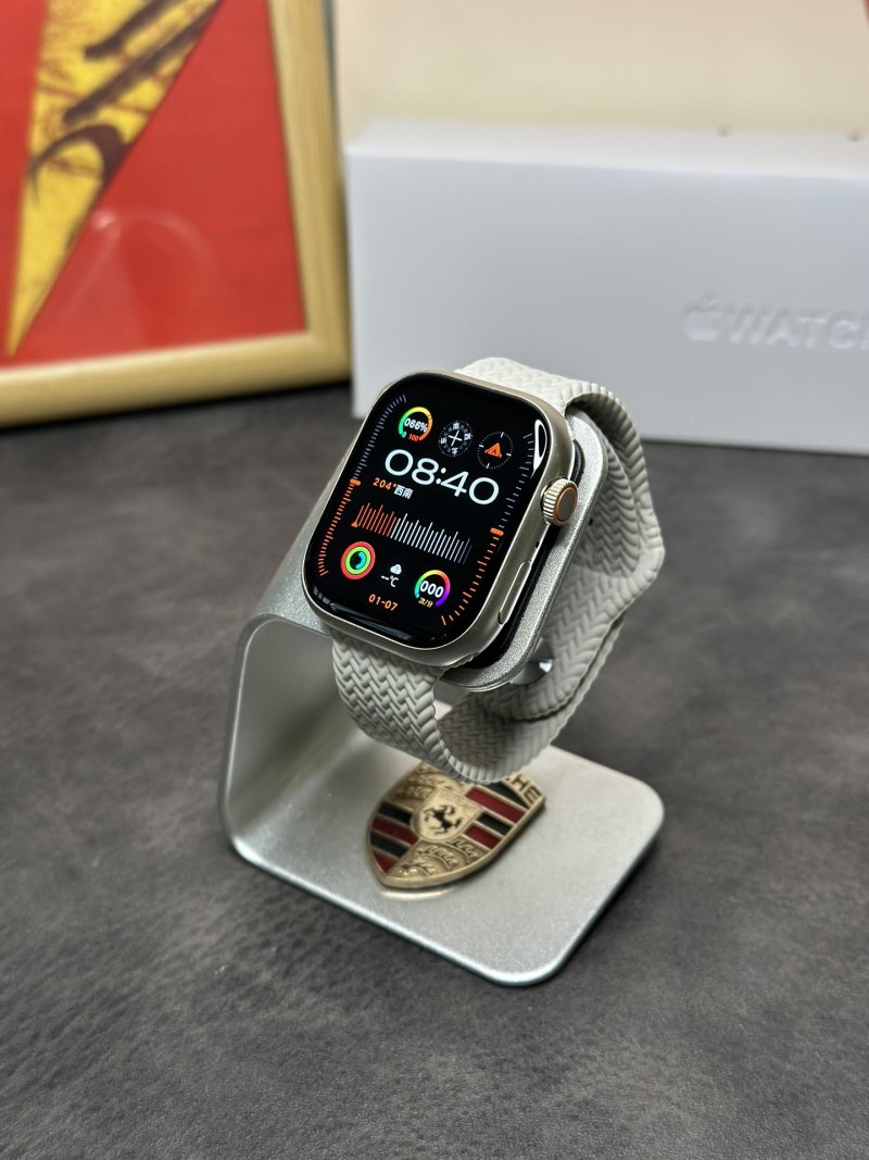 Apple Watch Series 9 46mm Aluminum Sport Band Silver view