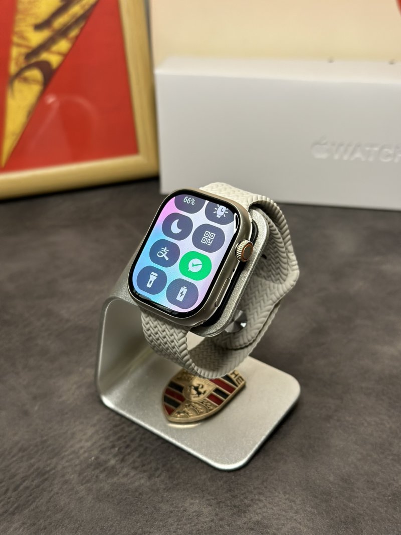 Apple Watch Series 9 46mm Aluminum Sport Band Silver view