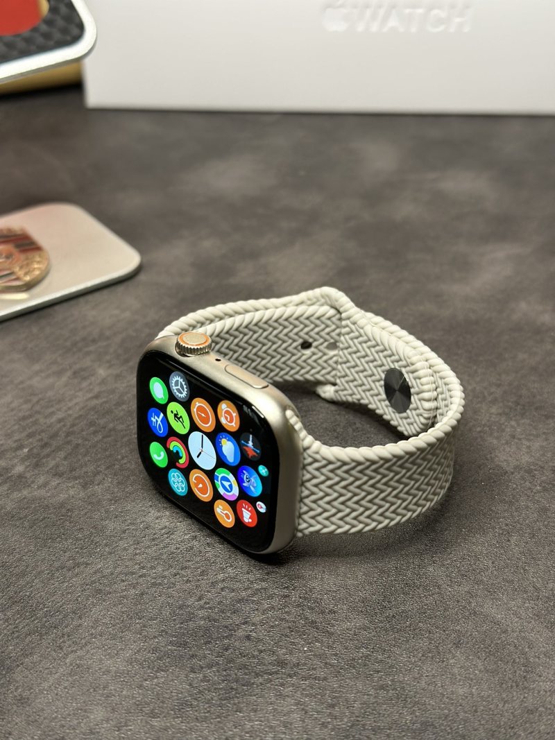 Apple Watch Series 9 46mm Aluminum Sport Band Silver view