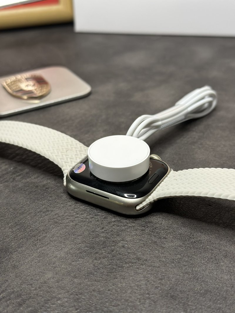 Apple Watch Series 9 46mm Aluminum Sport Band Silver view