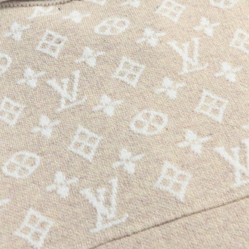 Louis Vuitton Monogram Half-Zip Wool Blend Sweater Beige view