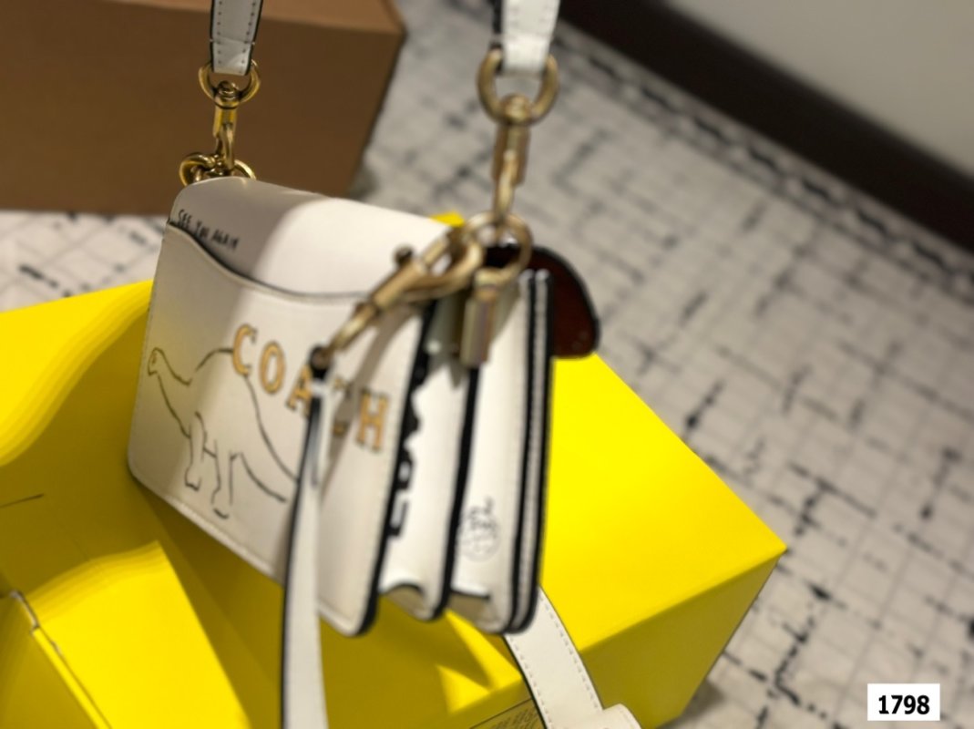 Coach Tabby Doodle Cream Shoulder Bag view
