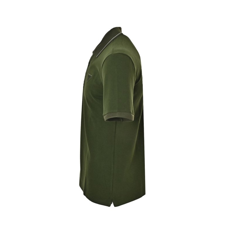 Prada Triangle Logo Polo Shirt Sage Green view
