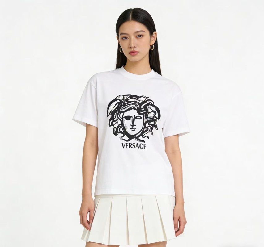 Versace Medusa Head White T-Shirt view