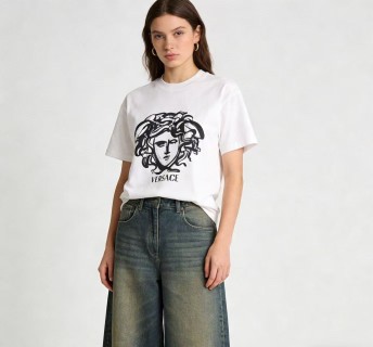 Versace Medusa Head White T-Shirt view 7