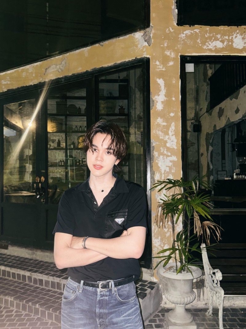 Prada Black Short Sleeve Polo Shirt view