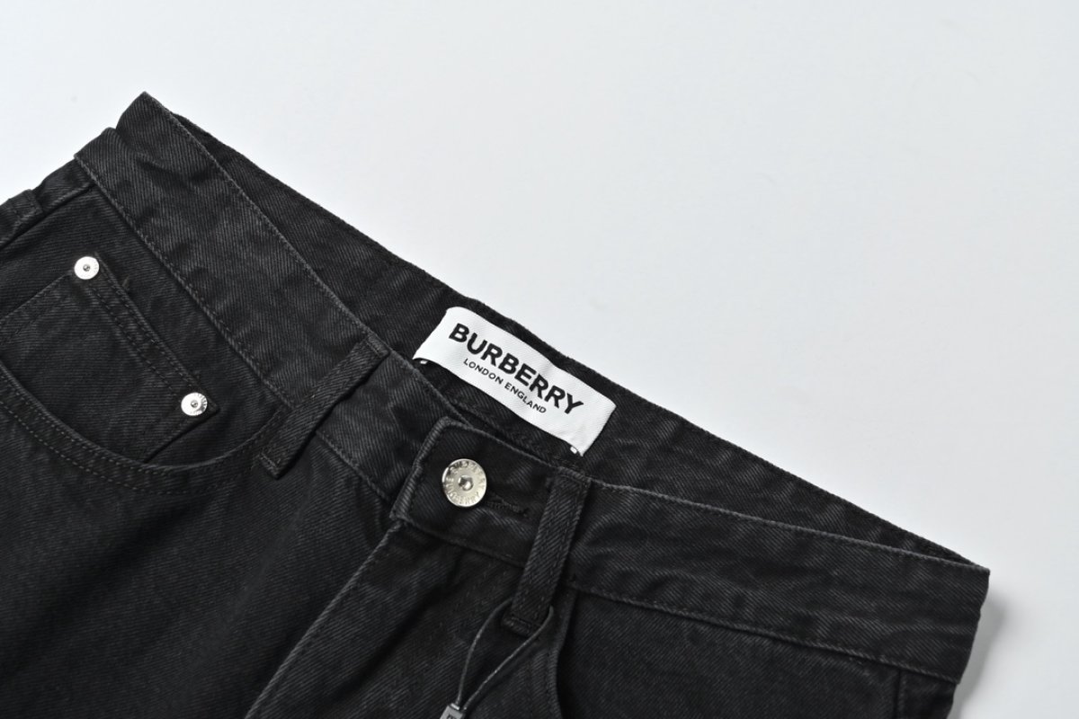 Black Ripped Wide-Leg Denim Jeans view