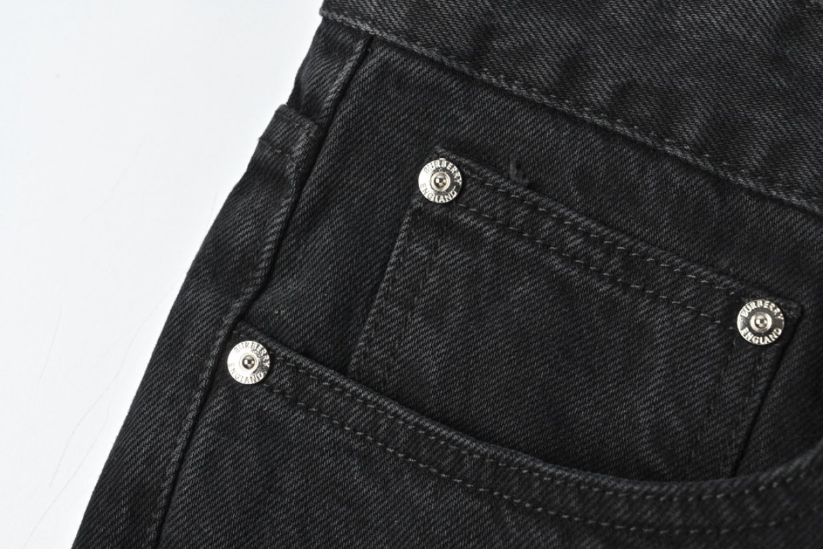 Black Ripped Wide-Leg Denim Jeans view