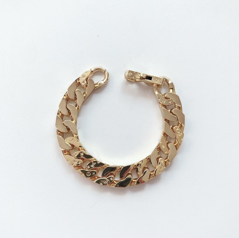 Louis Vuitton Chain Links Gold Monogram Bracelet view