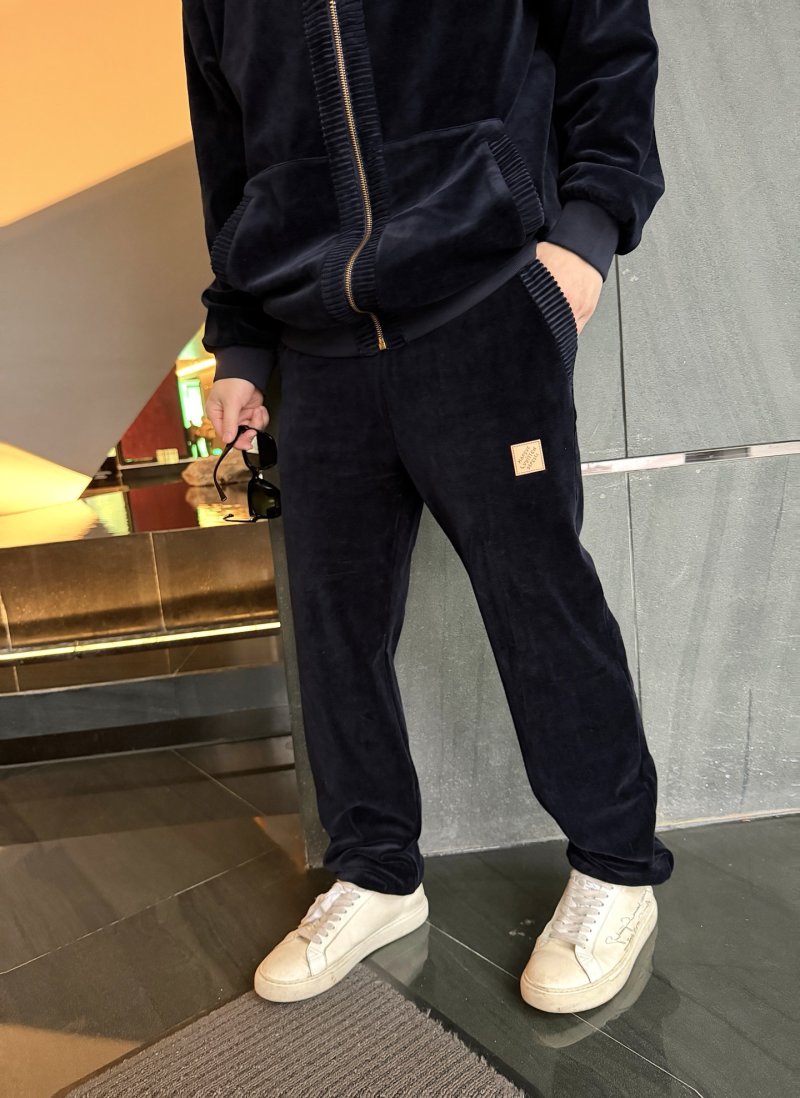 Essentials Navy Velvet Straight-Leg Jeans