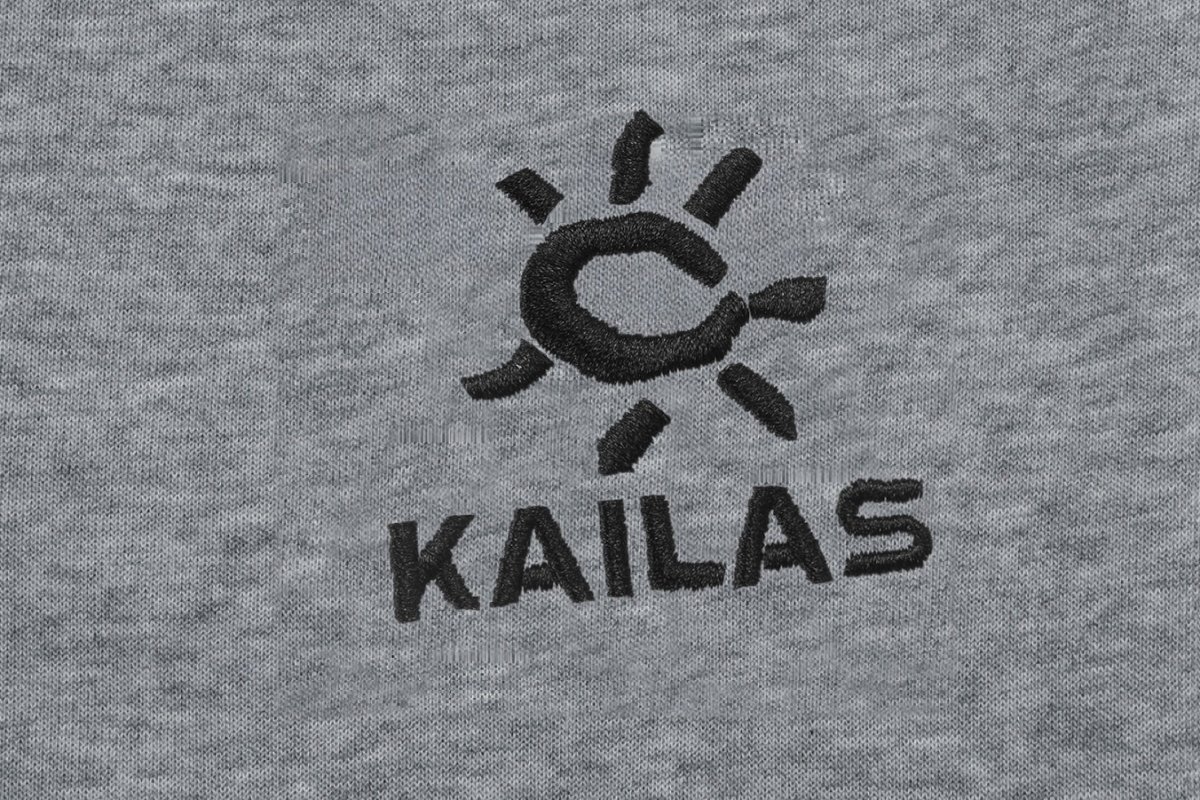 Kailas Embroidered Logo Drawstring Shorts Grey view