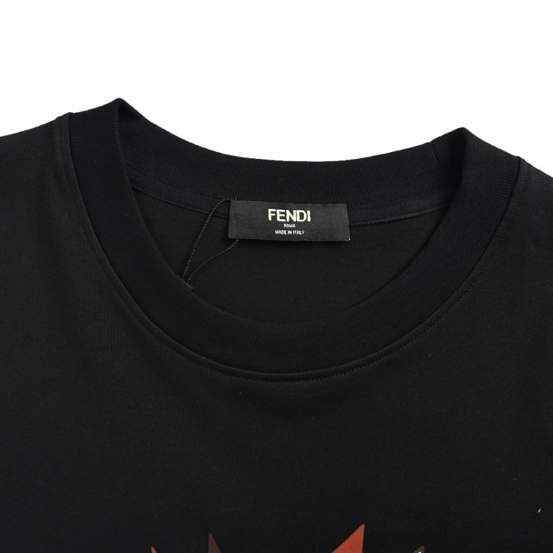 Fendi Mania Black Graphic T-Shirt view