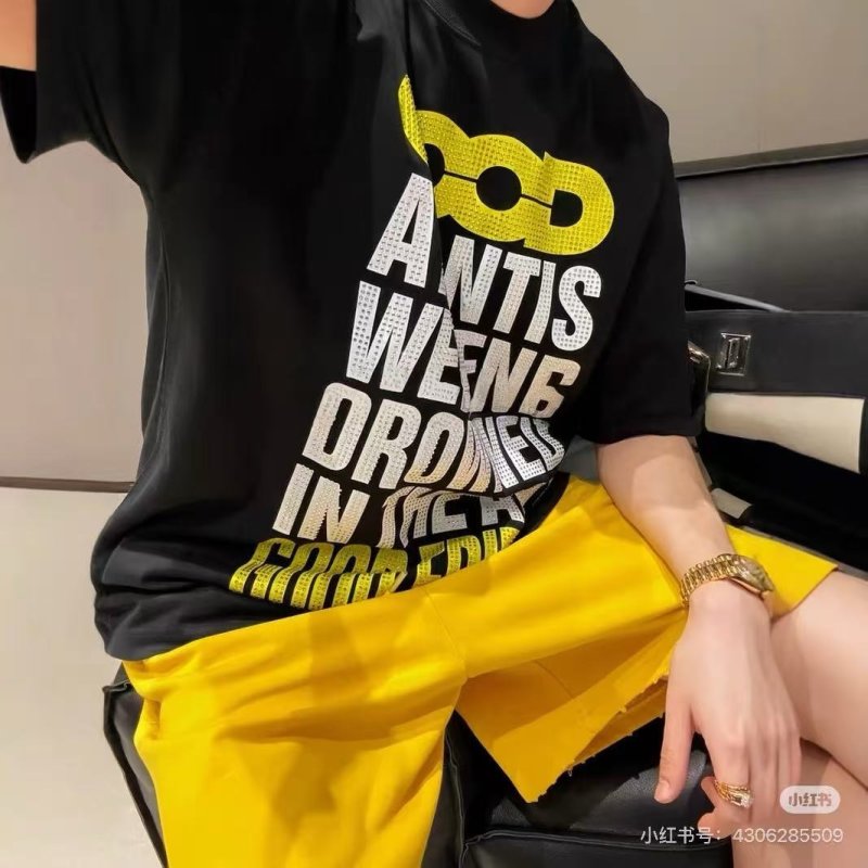 Black Gold Graphic Logo Short Sleeve T-Shirt view
