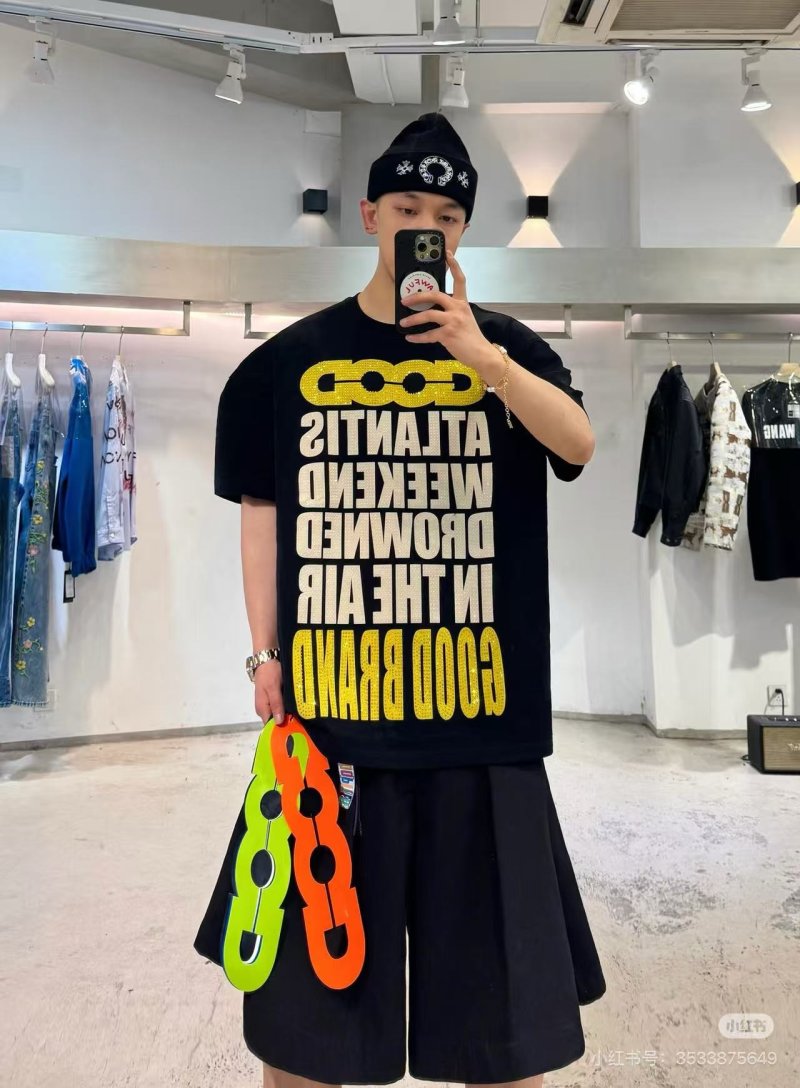 Black Gold Graphic Logo Short Sleeve T-Shirt view