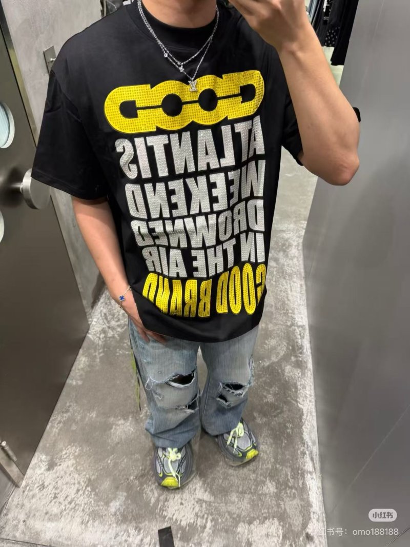 Black Gold Graphic Logo Short Sleeve T-Shirt view