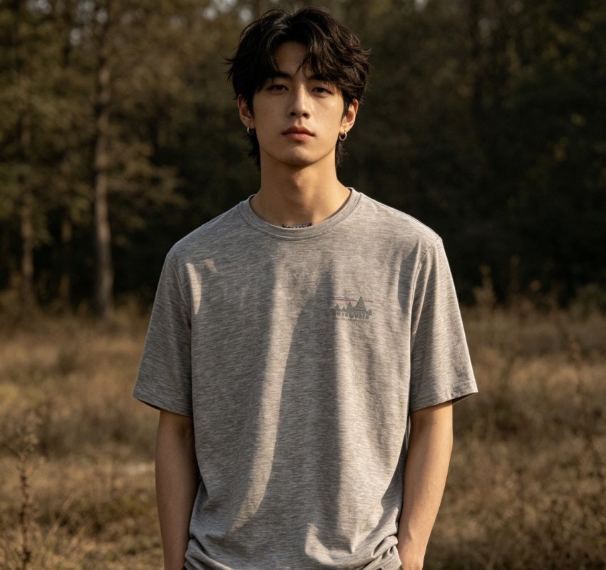 Oversized Heather Grey Premium Short Sleeve T-Shirt view