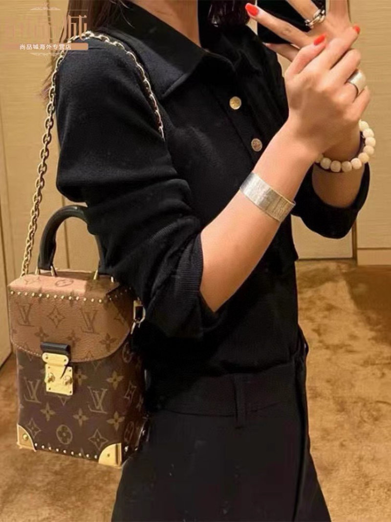 Louis Vuitton Monogram Studded Camera Box Bag Brown view