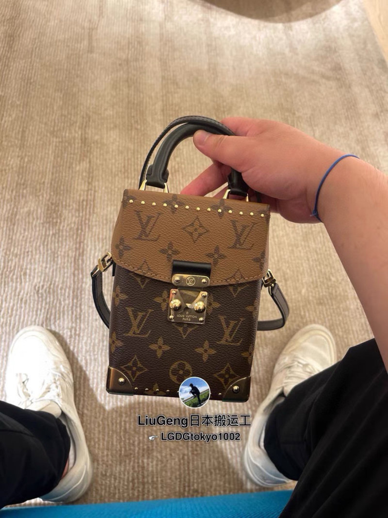 Louis Vuitton Monogram Studded Camera Box Bag Brown view