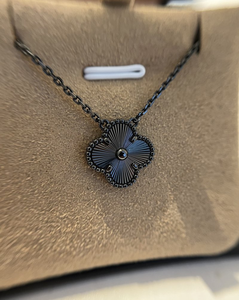 Cartier Alhambra Heart Black Onyx Pendant Necklace view